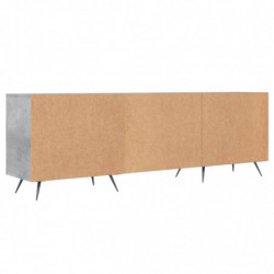 TV-Schrank Betongrau 150x30x50 cm Holzwerkstoff