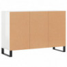 Sideboard Hochglanz-Weiß 103,5x35x70 cm Holzwerkstoff