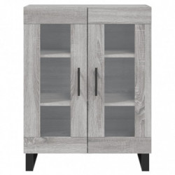 Sideboard Grau Sonoma 69,5x34x90 cm Holzwerkstoff