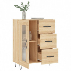 Sideboard Sonoma-Eiche 69,5x34x90 cm Holzwerkstoff