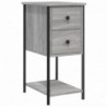 Nachttische 2 Stk. Grau Sonoma 32x42x70 cm Holzwerkstoff