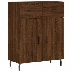 Sideboard Braun Eichen-Optik 69,5x34x90 cm Holzwerkstoff