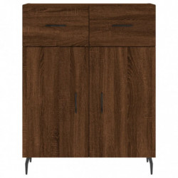 Sideboard Braun Eichen-Optik 69,5x34x90 cm Holzwerkstoff