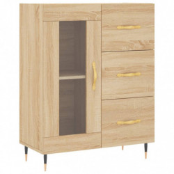 Sideboard Sonoma-Eiche 69,5x34x90 cm Holzwerkstoff