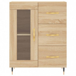 Sideboard Sonoma-Eiche 69,5x34x90 cm Holzwerkstoff