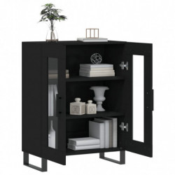 Sideboard Schwarz 69,5x34x90 cm Holzwerkstoff