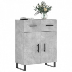 Sideboard Betongrau 69,5x34x90 cm Holzwerkstoff