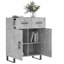 Sideboard Betongrau 69,5x34x90 cm Holzwerkstoff