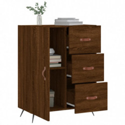 Sideboard Braun Eichen-Optik 69,5x34x90 cm Holzwerkstoff