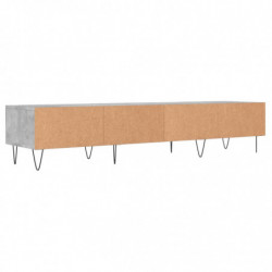 TV-Schrank Betongrau 150x36x30 cm Holzwerkstoff