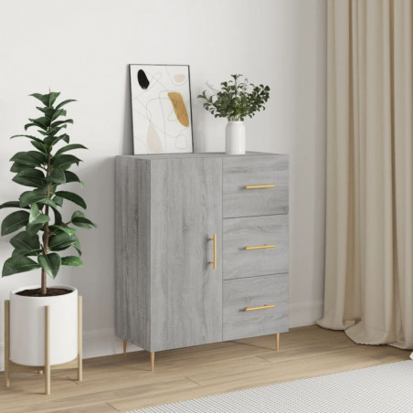 Sideboard Grau Sonoma 69,5x34x90 cm Holzwerkstoff