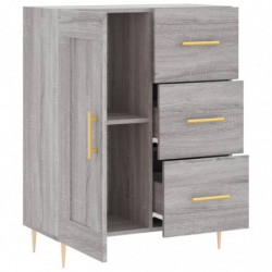 Sideboard Grau Sonoma 69,5x34x90 cm Holzwerkstoff