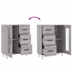 Sideboard Grau Sonoma 69,5x34x90 cm Holzwerkstoff