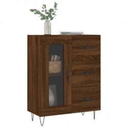 Sideboard Braun Eichen-Optik 69,5x34x90 cm Holzwerkstoff