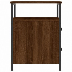 Nachttische 2 Stk. Braun Eichen-Optik 44x45x60 cm Holzwerkstoff