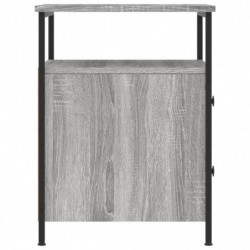 Nachttische 2 Stk. Grau Sonoma 44x45x60 cm Holzwerkstoff