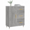 Sideboard Grau Sonoma 69,5x34x90 cm Holzwerkstoff