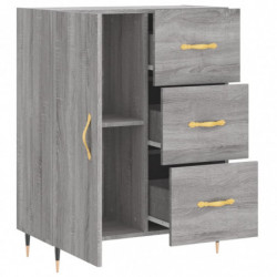 Sideboard Grau Sonoma 69,5x34x90 cm Holzwerkstoff