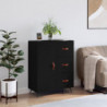 Sideboard Schwarz 69,5x34x90 cm Holzwerkstoff