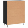 Sideboard Schwarz 69,5x34x90 cm Holzwerkstoff