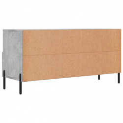 TV-Schrank Betongrau 102x36x50 cm Holzwerkstoff