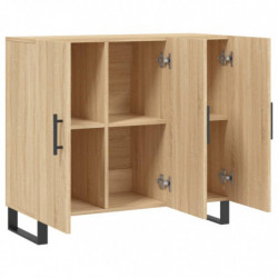 Sideboard Sonoma-Eiche 90x34x80 cm Holzwerkstoff