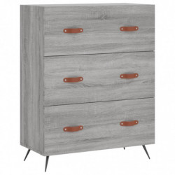 Kommode Grau Sonoma 69,5x34x90 cm Holzwerkstoff