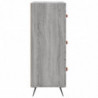 Kommode Grau Sonoma 69,5x34x90 cm Holzwerkstoff