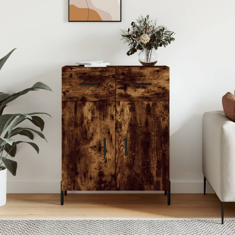 Sideboard Räuchereiche 69,5x34x90 cm Holzwerkstoff