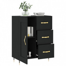 Sideboard Schwarz 69,5x34x90 cm Holzwerkstoff