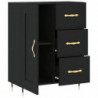 Sideboard Schwarz 69,5x34x90 cm Holzwerkstoff