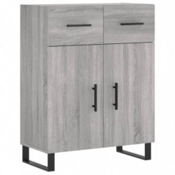 Sideboard Grau Sonoma 69,5x34x90 cm Holzwerkstoff