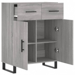 Sideboard Grau Sonoma 69,5x34x90 cm Holzwerkstoff