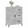 Sideboard Betongrau 69,5x34x90 cm Holzwerkstoff