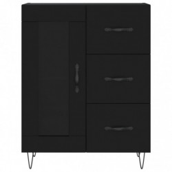 Sideboard Schwarz 69,5x34x90 cm Holzwerkstoff