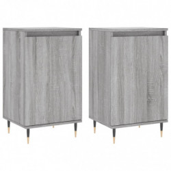 Sideboards 2 Stk. Grau Sonoma 40x35x70 cm Holzwerkstoff