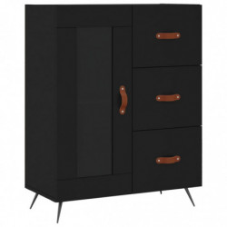 Sideboard Schwarz 69,5x34x90 cm Holzwerkstoff