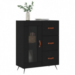 Sideboard Schwarz 69,5x34x90 cm Holzwerkstoff