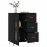 Sideboard Schwarz 69,5x34x90 cm Holzwerkstoff