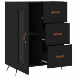 Sideboard Schwarz 69,5x34x90 cm Holzwerkstoff