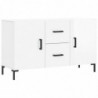Sideboard Hochglanz-Weiß 100x36x60 cm Holzwerkstoff