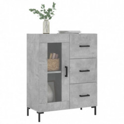 Sideboard Betongrau 69,5x34x90 cm Holzwerkstoff