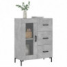 Sideboard Betongrau 69,5x34x90 cm Holzwerkstoff