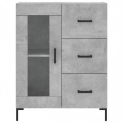 Sideboard Betongrau 69,5x34x90 cm Holzwerkstoff