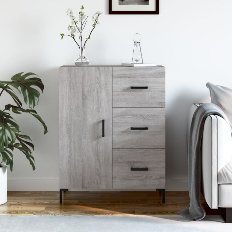 Sideboard Grau Sonoma 69,5x34x90 cm Holzwerkstoff