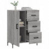 Sideboard Grau Sonoma 69,5x34x90 cm Holzwerkstoff