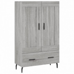 Highboard Grau Sonoma 69,5x31x115 cm Holzwerkstoff