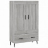 Highboard Grau Sonoma 69,5x31x115 cm Holzwerkstoff