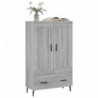 Highboard Grau Sonoma 69,5x31x115 cm Holzwerkstoff