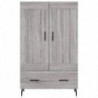 Highboard Grau Sonoma 69,5x31x115 cm Holzwerkstoff